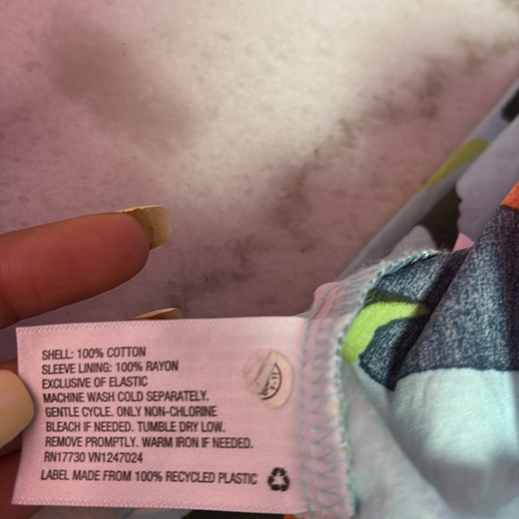 A New Day Green and Blue Sleeveless Sundress - Picture 7 of 8